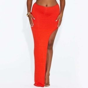 NAKED WARDROBE HIGH LIFE MAXI SKIRT